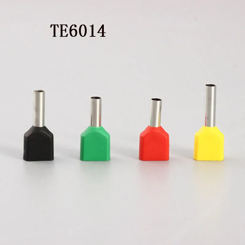 TE6014 insulated TWIN CORD end terminals suit 6mm2 Cable Wire Connector Crewel tube preinsulating terminals 100PCS/Pack
TE6014 insulated TWIN CORD end terminals suit 6mm2 Cable Wire Connector Crewel tube preinsulating terminals 100PCS/Pack