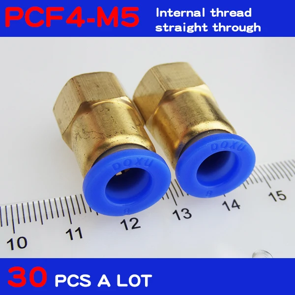 Free shipping 30pcs BSPT PCF4-M5, 4mm to M5 Pneumatic Connectors Female straight one-touch fittings
Free shipping 30pcs BSPT PCF4-M5, 4mm to M5 Pneumatic Connectors Female straight one-touch fittings