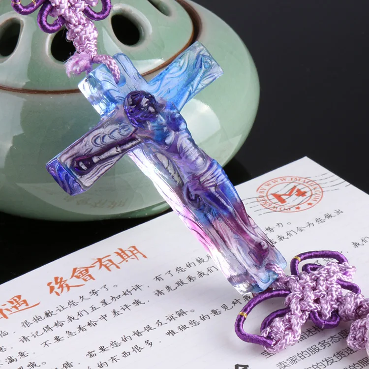 Cross car pendant glass car decorationreligious supplies Christian Jesus christian decor
Cross car pendant glass car decorationreligious supplies Christian Jesus christian decor