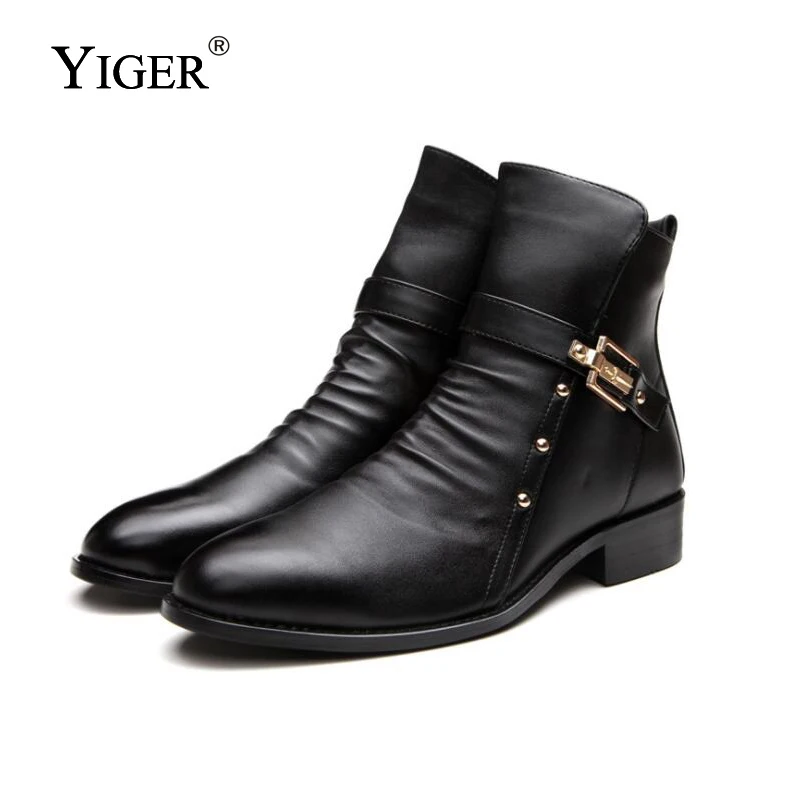 YIGER New 2018 Men's Ankle Boots Martins Boots Genuine Leather Man Short boots Pointed Shoes Black Boots Free Shipping 0076
YIGER New 2018 Men's Ankle Boots Martins Boots Genuine Leather Man Short boots Pointed Shoes Black Boots Free Shipping 0076