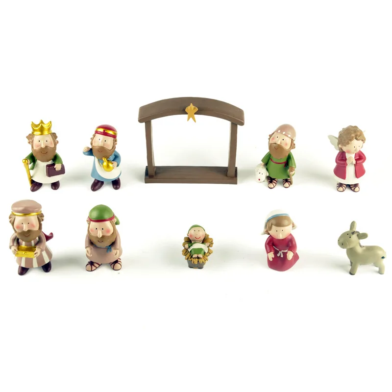 10pcs/lot Collection Christian Mini Sets 10pcs Christmas Nativity Scene includes Manger, Joseph, Jesus, Mary and Wisemen
10pcs/lot Collection Christian Mini Sets 10pcs Christmas Nativity Scene includes Manger, Joseph, Jesus, Mary and Wisemen