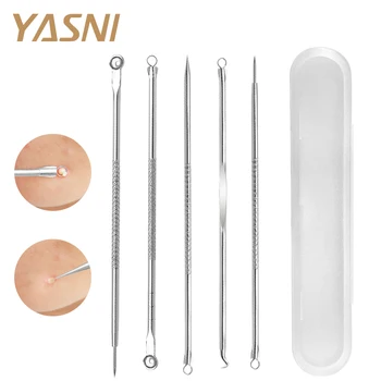 5pcs Black Head Extractor Comedone Acne Comedo Machine Set And Box Removal Pimple Needle Blackhead Remover tool Brands FS81
5pcs Black Head Extractor Comedone Acne Comedo Machine Set And Box Removal Pimple Needle Blackhead Remover tool Brands FS81