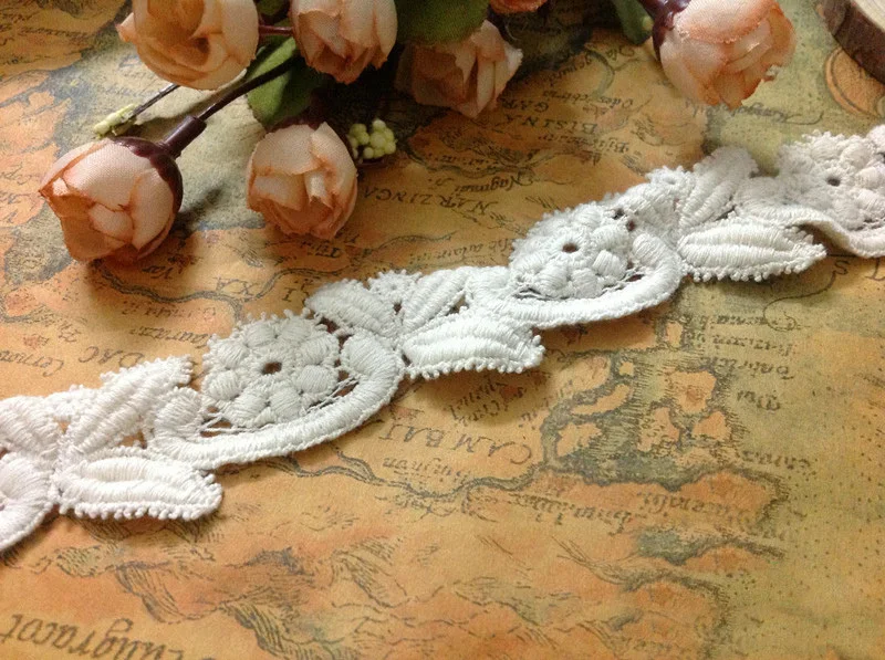 5 yards/low width 2.5cm 0.98" beige cotton fabric embroidery lace trim ribbon SL4K499
5 yards/low width 2.5cm 0.98" beige cotton fabric embroidery lace trim ribbon SL4K499
