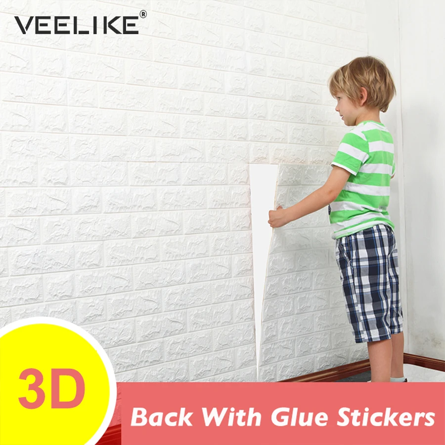 Living Room Decor Foam Waterproof Wallcoverings DIY Self Adhesive Wallpaper For Bedroom Decor Kids Room 3D Brick Wall Stickers
Living Room Decor Foam Waterproof Wallcoverings DIY Self Adhesive Wallpaper For Bedroom Decor Kids Room 3D Brick Wall Stickers