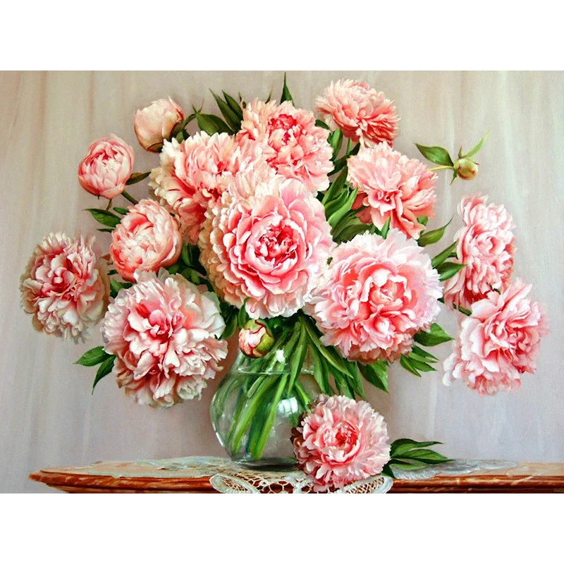 100% Full 5D Diy Daimond Painting "Peony" 3D Diamond Painting Round Rhinestone Diamant Painting Embroidery Flower
100% Full 5D Diy Daimond Painting "Peony" 3D Diamond Painting Round Rhinestone Diamant Painting Embroidery Flower