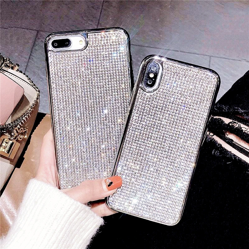 Bling Glitter Crystal Rhinestone Phone Cases For iphone X Case Xr Max 8 7 6Plus Fashion Jewelled Diamond Electroplate Soft Cover
Bling Glitter Crystal Rhinestone Phone Cases For iphone X Case Xr Max 8 7 6Plus Fashion Jewelled Diamond Electroplate Soft Cover