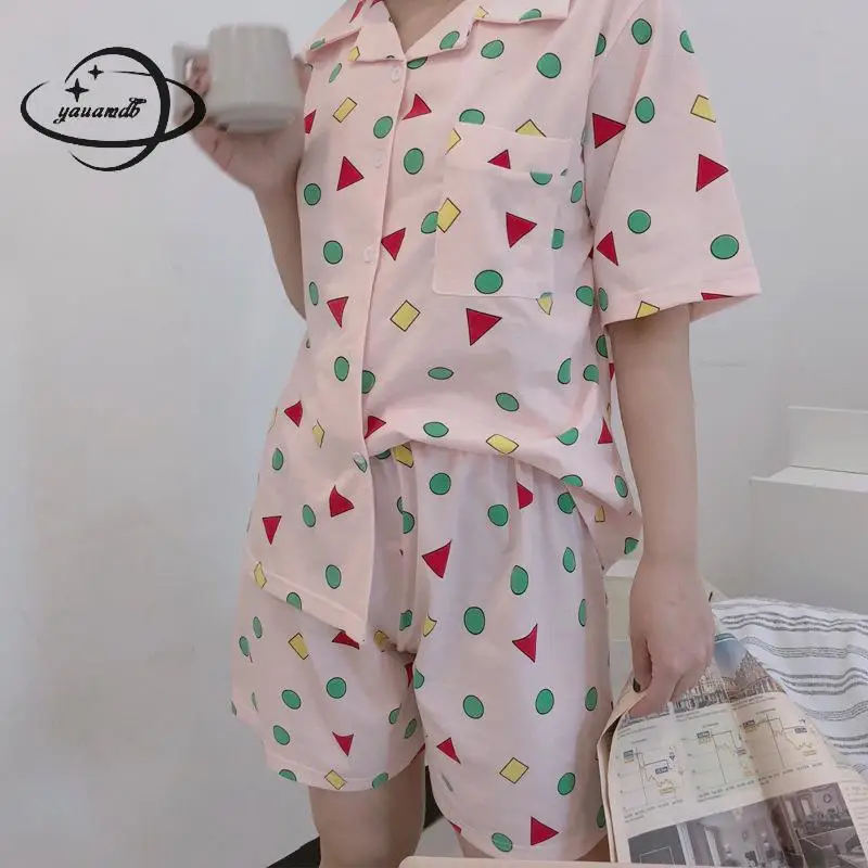 YAUAMDB women pajama sets summer M-XL female sleepwear print clothing short sleeve t shirt+shorts 2pcs ladies clothes ly40
YAUAMDB women pajama sets summer M-XL female sleepwear print clothing short sleeve t shirt+shorts 2pcs ladies clothes ly40