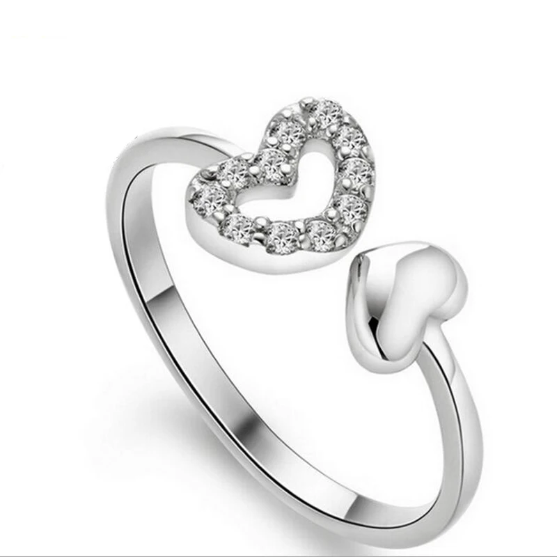 KOFSAC New Fashion 925 Sterling Silver Ring Exquisite CZ Double Love Heart Rings For Women Finger Jewelry Valentine's Day Gifts
KOFSAC New Fashion 925 Sterling Silver Ring Exquisite CZ Double Love Heart Rings For Women Finger Jewelry Valentine's Day Gifts