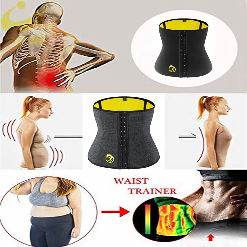 Женский поясной корсет LAZAWG неопреновый для похудения пояс тренировки живота и
