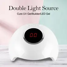 2019 새로운 네일 건조기 24 w usb led uv 램프 더블 광원 전문 매니큐어 lcd 디스플레이 건조 모든 젤 폴란드어 내구성(China)