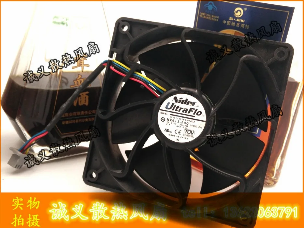 10PCS/LOT NIDEC 12038 UltraFlo V12E12BS2B5-07A02 NX613-A00 12V 3A 4Wire Cooling Fan
10PCS/LOT NIDEC 12038 UltraFlo V12E12BS2B5-07A02 NX613-A00 12V 3A 4Wire Cooling Fan