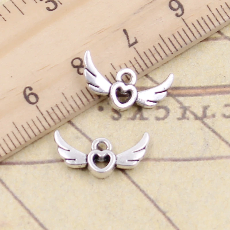 20pcs Charms fly heart 16x10mm Tibetan Silver Plated Pendants Antique Jewelry Making DIY Handmade Craft
20pcs Charms fly heart 16x10mm Tibetan Silver Plated Pendants Antique Jewelry Making DIY Handmade Craft