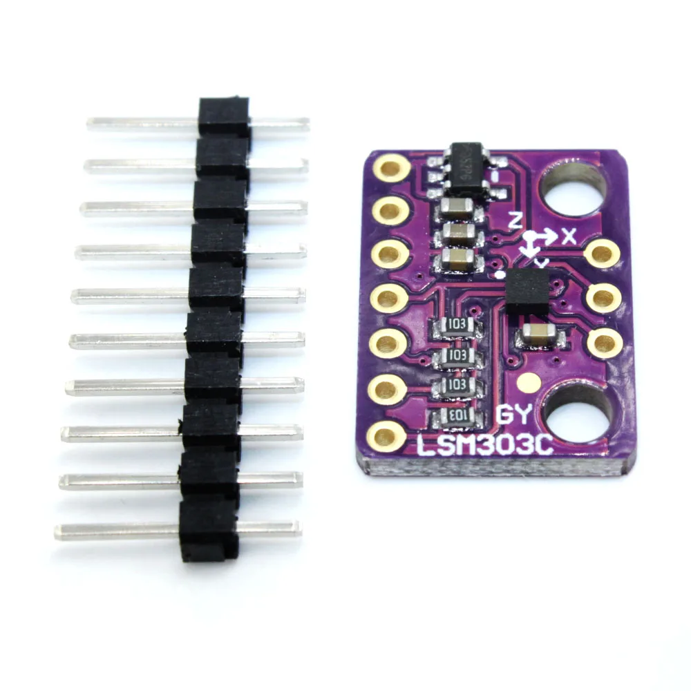 6 Degrees of Freedom Breakout LIS3MDL Magnetometer LSM303C GY-LSM303C Acceleration Module for Arduino 1 order
6 Degrees of Freedom Breakout LIS3MDL Magnetometer LSM303C GY-LSM303C Acceleration Module for Arduino 1 order