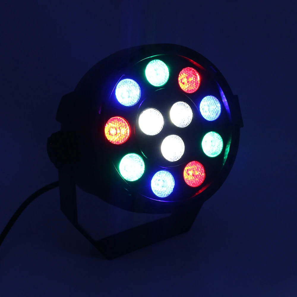 12W 12LED LED Par RGBW Stage Light 8CH DMX-512 Lighting Laser Projector For Xmas Home Party Club DJ Disco | Лампы и освещение