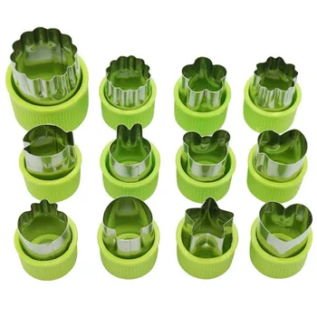 12 Pcs/set Cartoon Cutter Mold Stainless Steel Vegetable Fruit Cutters DIY Cookie Biscuit Cutting Shape Tools DiY Kitchen Gadget
12 Pcs/set Cartoon Cutter Mold Stainless Steel Vegetable Fruit Cutters DIY Cookie Biscuit Cutting Shape Tools DiY Kitchen Gadget