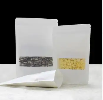 Free Shipping White Paper Seal Bag Frost window Stand up Dried Food Snack Tea packing Ziplock Kraft Bags 100pcs/lot
Free Shipping White Paper Seal Bag Frost window Stand up Dried Food Snack Tea packing Ziplock Kraft Bags 100pcs/lot
