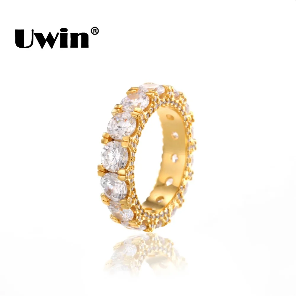 Uwin Charm Iced Out Round CZ Rings Women Men Wedding Luxury Cubic Zirconia Ring Gold Silver Color Fashion Hiphop Party Jewelry
Uwin Charm Iced Out Round CZ Rings Women Men Wedding Luxury Cubic Zirconia Ring Gold Silver Color Fashion Hiphop Party Jewelry