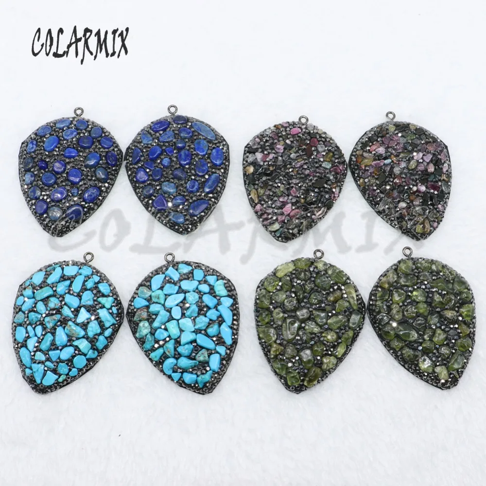 8 Pieces Geometry Mix color pendant natural stone necklace pendant pave rhinestone tiny stone fashion jewelry gift for lady 4730
8 Pieces Geometry Mix color pendant natural stone necklace pendant pave rhinestone tiny stone fashion jewelry gift for lady 4730