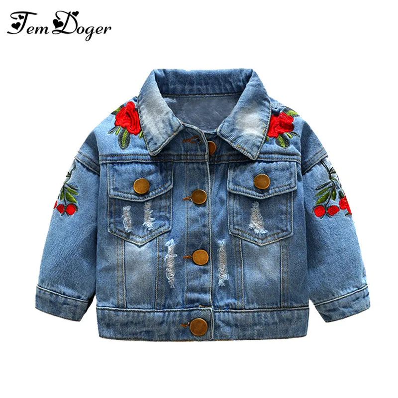 Tem Doger Baby Girls Outerwear Coats 2018 Newborn Infant Baby Jeans Coat for Girl Ripped Outwear Bebes Embroidery Denim Jackets
Tem Doger Baby Girls Outerwear Coats 2018 Newborn Infant Baby Jeans Coat for Girl Ripped Outwear Bebes Embroidery Denim Jackets