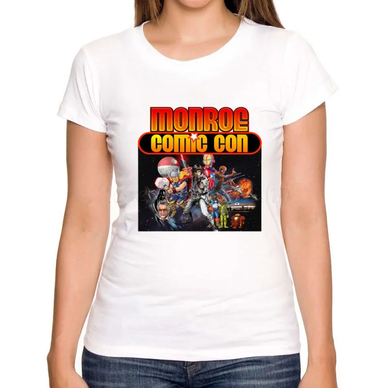 2017-New-fashion-funny-design-women-customized-t-shirt-Monroe-Comic-Con-Marvel-Empire-Tee-short