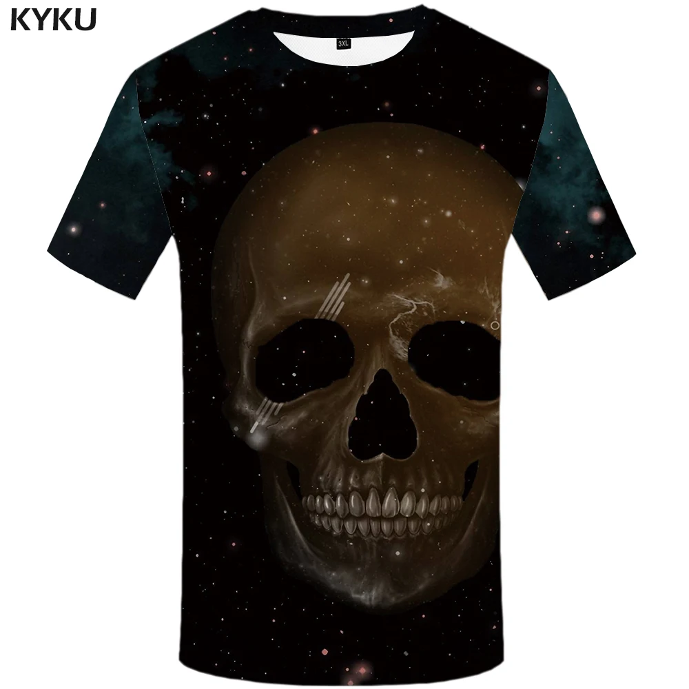 KYKU Brand Skull T-shirt Men Galaxy Space Anime Clothes Black T-shirts 3d Punk Tshirts Casual Skeleton Shirt Print Short Sleeve
KYKU Brand Skull T-shirt Men Galaxy Space Anime Clothes Black T-shirts 3d Punk Tshirts Casual Skeleton Shirt Print Short Sleeve