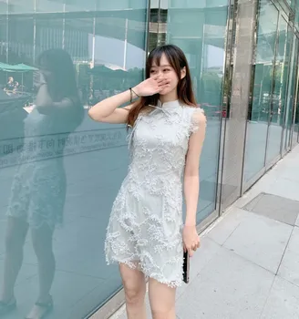 2020 women bridesmaid dress solid full length lace qipao female elegant robe demoiselle cotton vestidos chinese wedding dress
2020 women bridesmaid dress solid full length lace qipao female elegant robe demoiselle cotton vestidos chinese wedding dress