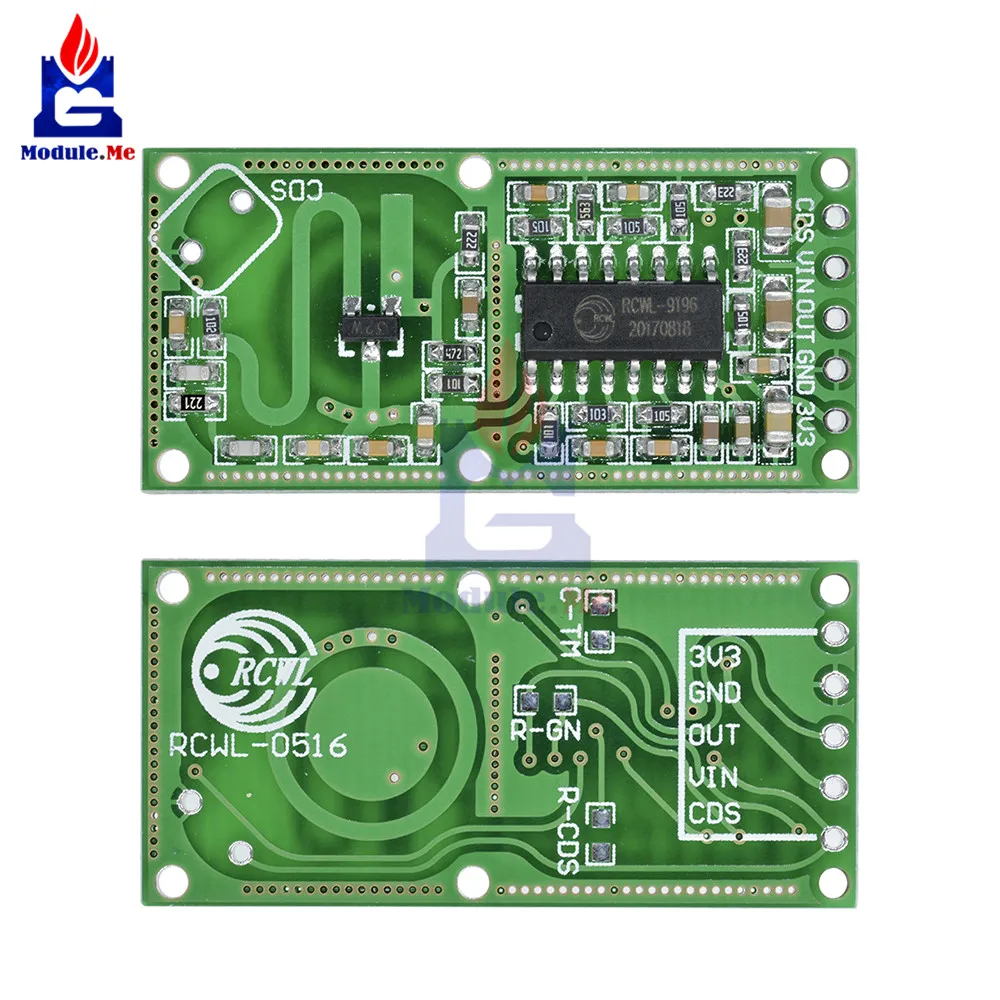 2PCS RCWL-0516 Microwave Radar Sensor Human Body Induction Switch Module With The Penetrating Detection Capability Output 3.3V
2PCS RCWL-0516 Microwave Radar Sensor Human Body Induction Switch Module With The Penetrating Detection Capability Output 3.3V