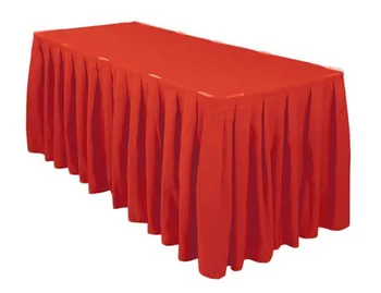 HK DHL Accordion Pleat Polyester Rectangular 500cm Table Skirt ROYAL RED for Ceremony Wedding, 5/Pack
HK DHL Accordion Pleat Polyester Rectangular 500cm Table Skirt ROYAL RED for Ceremony Wedding, 5/Pack