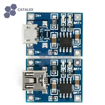 TP4056 3.7V Lithium Battery Charging Board Micro USB Charger Module + Mini USB Charger Module
TP4056 3.7V Lithium Battery Charging Board Micro USB Charger Module + Mini USB Charger Module