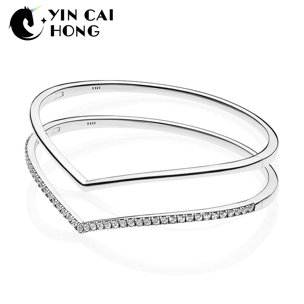 YCH 100% 925 Sterling Silver New 2019 Early Spring Shining Shimmering Wish Bangle Stack Original Fashion Women's Jewelry
YCH 100% 925 Sterling Silver New 2019 Early Spring Shining Shimmering Wish Bangle Stack Original Fashion Women's Jewelry