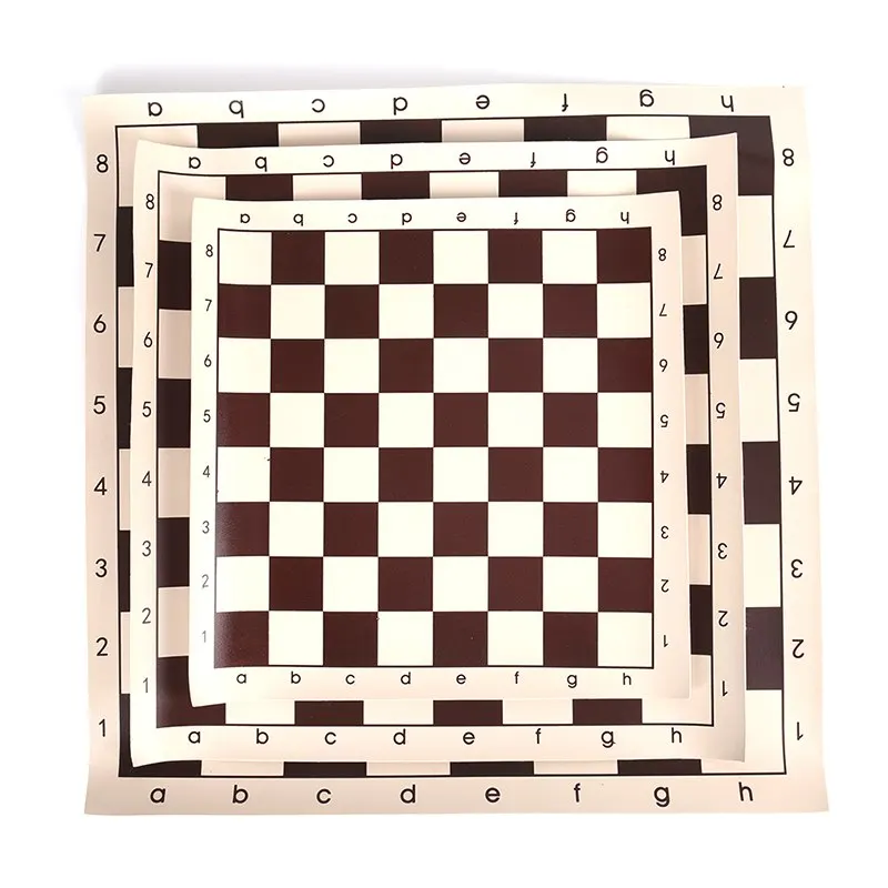 3 Sizes PU Leather Tournament Chess Board For Children's Educational Games Brown & White Board For Chess 34.5cm 42cm 50.5cm
3 Sizes PU Leather Tournament Chess Board For Children's Educational Games Brown & White Board For Chess 34.5cm 42cm 50.5cm