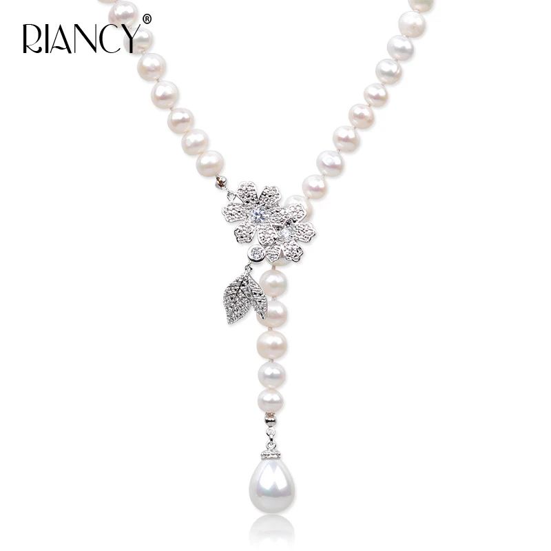 Fashion Natural Freshwater white Long Pearl Necklace For Women Beautiful Bohemian stye adjustable pearl Sweater chain
Fashion Natural Freshwater white Long Pearl Necklace For Women Beautiful Bohemian stye adjustable pearl Sweater chain