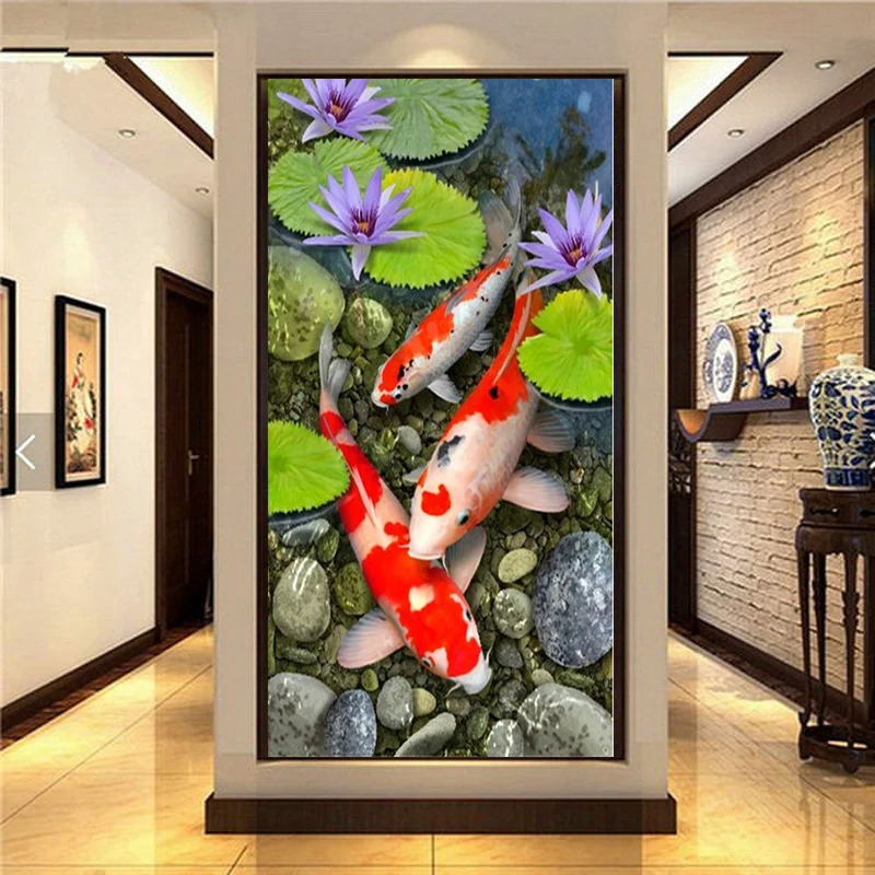 Full Square/Round Drill 5D DIY Diamond Painting "Red Koi Lotus Fish"Diamond Embroidery Beads Cross Stitch Mosaic Decor JS4702
Full Square/Round Drill 5D DIY Diamond Painting "Red Koi Lotus Fish"Diamond Embroidery Beads Cross Stitch Mosaic Decor JS4702