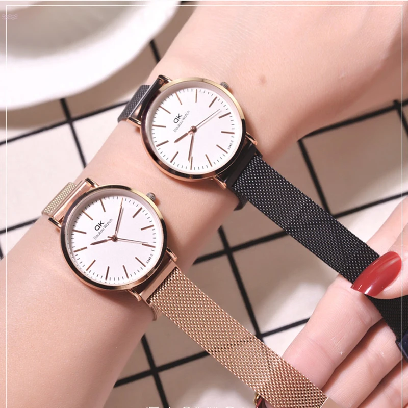 Женские модные роскошные часы на магнитной застежке из нержавеющей стали цвета