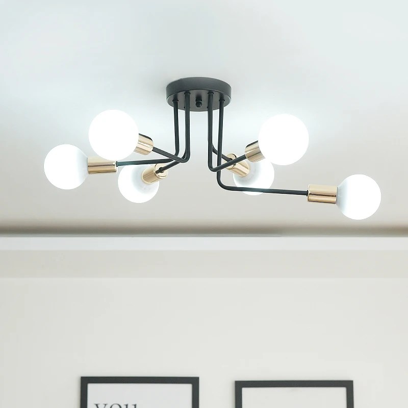 Vintage Ceiling Lights Home Lighting Luminaire Multiple Rod Wrought Iron Hanging Lamps E27 For Cafe Restaurant Living Room CL239
Vintage Ceiling Lights Home Lighting Luminaire Multiple Rod Wrought Iron Hanging Lamps E27 For Cafe Restaurant Living Room CL239
