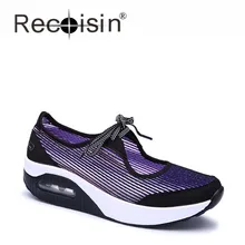 RECOISIN New Fashion Luxury Brand Women Shoes 2017 Summer Breathable Flat Shoes Woman Loafers Shoes Zapatillas Deportivas Mujer