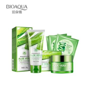 5 pcs BIOAQUA Aloe Vera Skin Care Set Whitening oil-control Moisturizing Gel Cream &Facial Cleanser & Mask *3 Face Set
5 pcs BIOAQUA Aloe Vera Skin Care Set Whitening oil-control Moisturizing Gel Cream &Facial Cleanser & Mask *3 Face Set