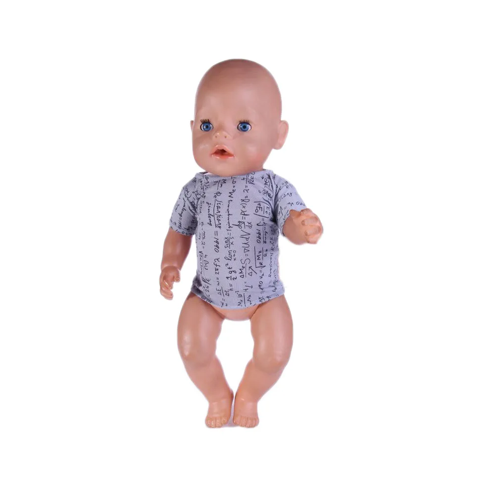 Gray Letter T-shirt Doll Clothes Wear fit 18 inch ,43cm Doll Clothes Children best Birthday Gift N512
Gray Letter T-shirt Doll Clothes Wear fit 18 inch ,43cm Doll Clothes Children best Birthday Gift N512