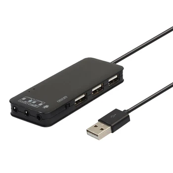 Hub USB 2.0 Interface External 7.1CH Sound Cards 3-Port USB 2.0 Headphone Mic 7.1CH Sound Adapter Multi Ports Splitter
Hub USB 2.0 Interface External 7.1CH Sound Cards 3-Port USB 2.0 Headphone Mic 7.1CH Sound Adapter Multi Ports Splitter