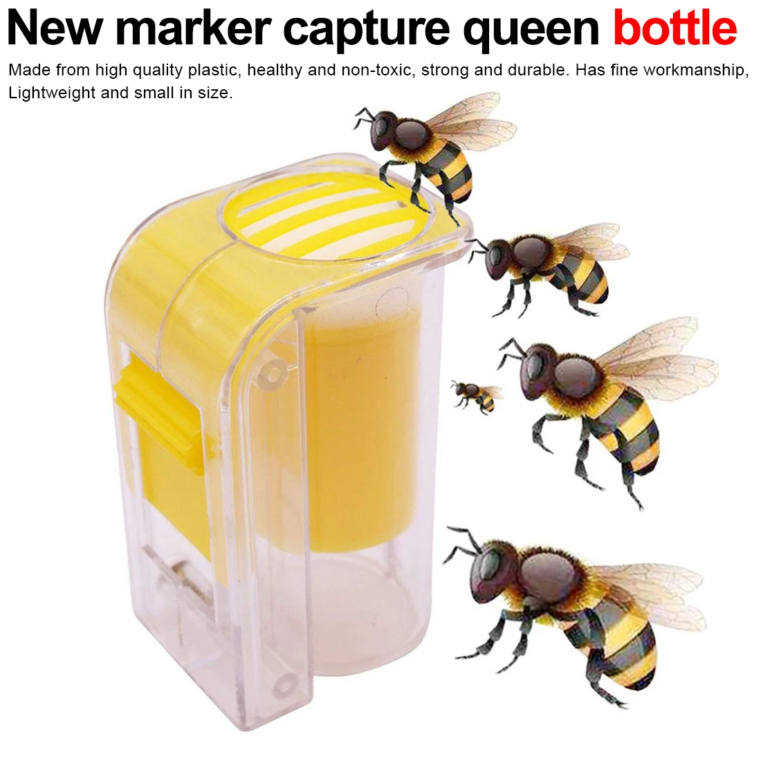 Bee Queen Marking Catcher Plastic One Handed Marker Bottle Plunger Plush Beekeeper Tool Garden Beekeeper Queen Bee Catcher
Bee Queen Marking Catcher Plastic One Handed Marker Bottle Plunger Plush Beekeeper Tool Garden Beekeeper Queen Bee Catcher