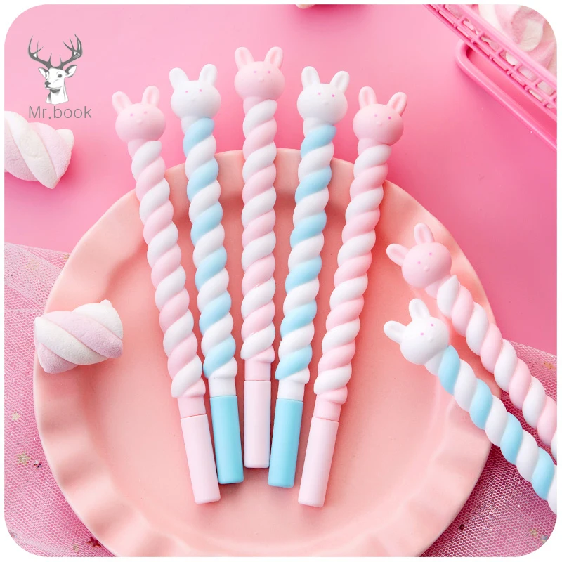 2Pcs New 0.5mm Gel Pen Creative Cotton Candy Crutches Rabbit Shape Drawing Tools Student Writing Pens Office School Stationery
2Pcs New 0.5mm Gel Pen Creative Cotton Candy Crutches Rabbit Shape Drawing Tools Student Writing Pens Office School Stationery