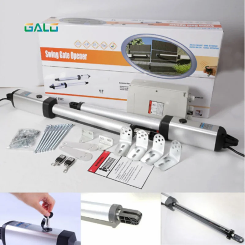 GALO AC220V Electric gates / Electric Swing Gate Opener Driving total Gate Motor With 2 Remote Control Kits 200 KG
GALO AC220V Electric gates / Electric Swing Gate Opener Driving total Gate Motor With 2 Remote Control Kits 200 KG