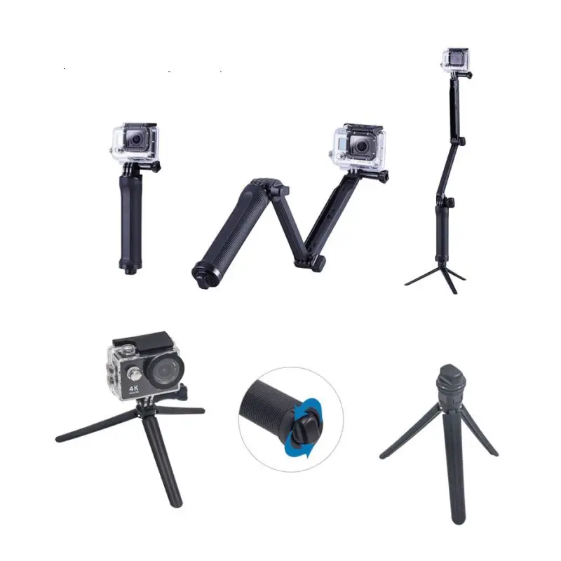 3 Way Grip Waterproof Monopod Selfie Stick For Gopro Hero 5 6 Black Session SJ4000 for Xiaomi Yi 4K Sports Camera Tripod Stand
3 Way Grip Waterproof Monopod Selfie Stick For Gopro Hero 5 6 Black Session SJ4000 for Xiaomi Yi 4K Sports Camera Tripod Stand