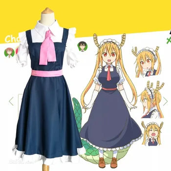 Girl Female Maid Dress Kobayashi-san Chi No Maid Dragon Cosplay Costumes Cinderella Halloween Party Fancy Clothing Thor Cos
Girl Female Maid Dress Kobayashi-san Chi No Maid Dragon Cosplay Costumes Cinderella Halloween Party Fancy Clothing Thor Cos