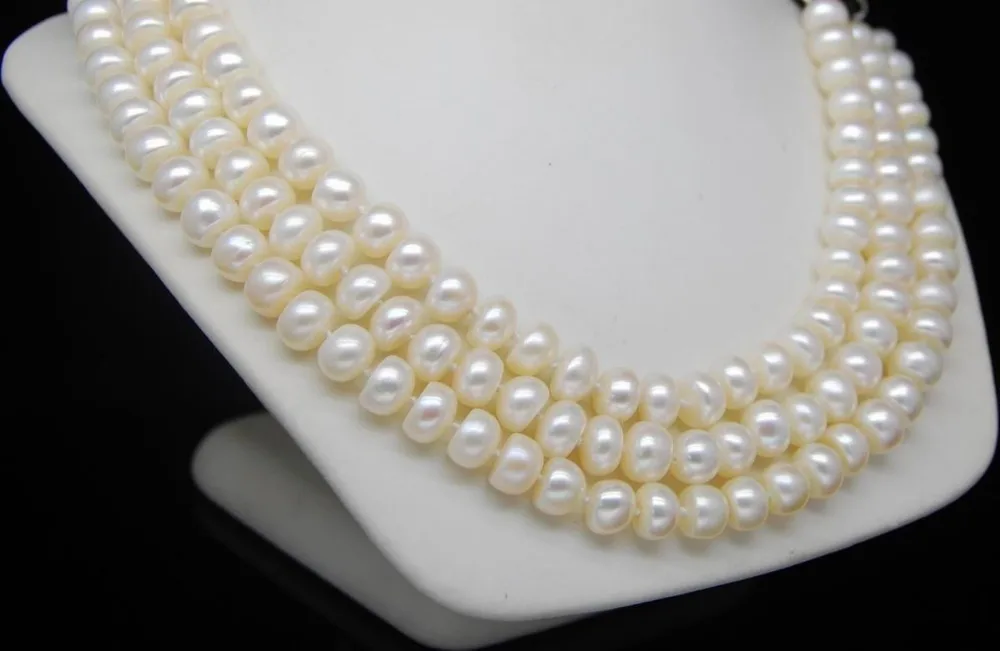 Natural 7-8mm AAA+ white Abacus pearl necklaces 48"Long@^18K GP style Fine jewe Noble Natural jade FREE SHIPPING
Natural 7-8mm AAA+ white Abacus pearl necklaces 48"Long@^18K GP style Fine jewe Noble Natural jade FREE SHIPPING