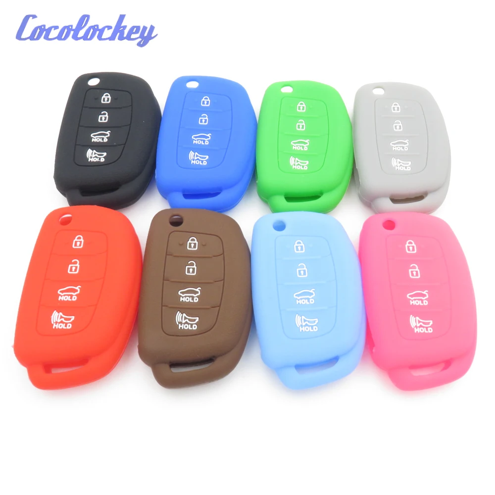 Cocolockey Silicone Rubber Car Key Case for HYUNDAI HB20 Ix45 IX35 Santa Fe Flip Remote Key Case For Car 4 Button Car Styling
Cocolockey Silicone Rubber Car Key Case for HYUNDAI HB20 Ix45 IX35 Santa Fe Flip Remote Key Case For Car 4 Button Car Styling