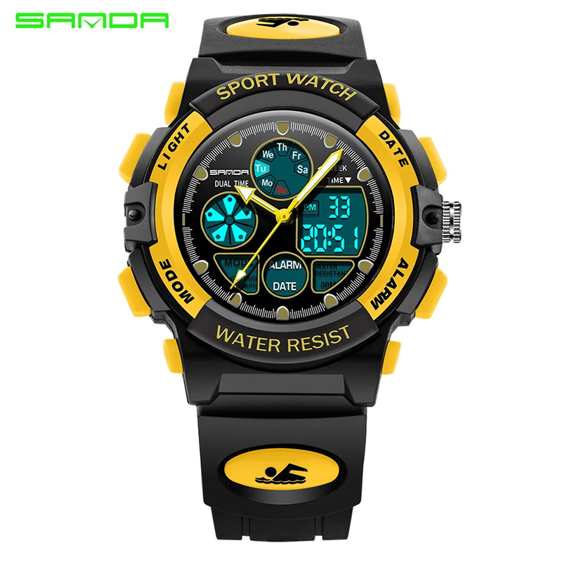Multi-function Waterproof Watch SANDA Brand Fashion Children's Watch LED Digital Sports Watches Cartoon Chronograph Clock
Multi-function Waterproof Watch SANDA Brand Fashion Children's Watch LED Digital Sports Watches Cartoon Chronograph Clock