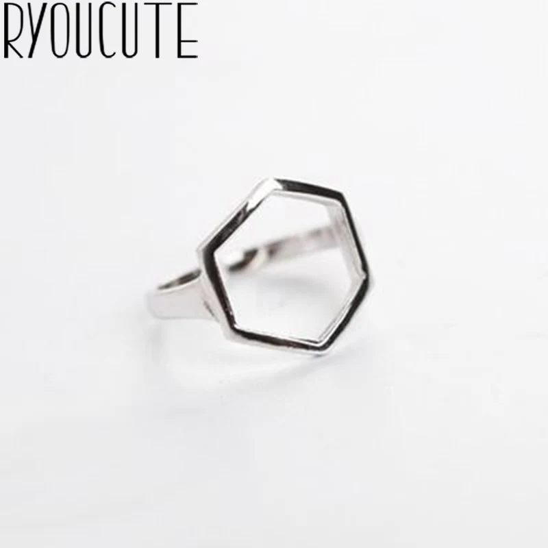 Bohemian Real 925 Sterling Silver Hexagon Rings Gifts for Women Wedding Ladies Fashion Adjustable Antique Rings joyas de plata
Bohemian Real 925 Sterling Silver Hexagon Rings Gifts for Women Wedding Ladies Fashion Adjustable Antique Rings joyas de plata