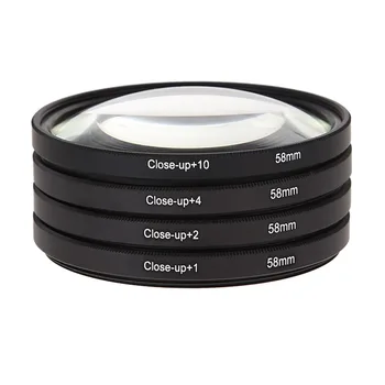 4pcs/set 58MM Macro Close Up Lens Filter Kit +1 +2 +4 +10 Kit with Carry Bag For Nikon Canon EOS 500D 600D 650D DSLR Camera Lens
4pcs/set 58MM Macro Close Up Lens Filter Kit +1 +2 +4 +10 Kit with Carry Bag For Nikon Canon EOS 500D 600D 650D DSLR Camera Lens