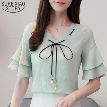 White Blouse Shirts Chiffon Blouse Fashion Women Blouse and Tops 2019 Ladies Tops Bow Harajuku Short Sleeve V-Neck Solid 3912 50
White Blouse Shirts Chiffon Blouse Fashion Women Blouse and Tops 2019 Ladies Tops Bow Harajuku Short Sleeve V-Neck Solid 3912 50